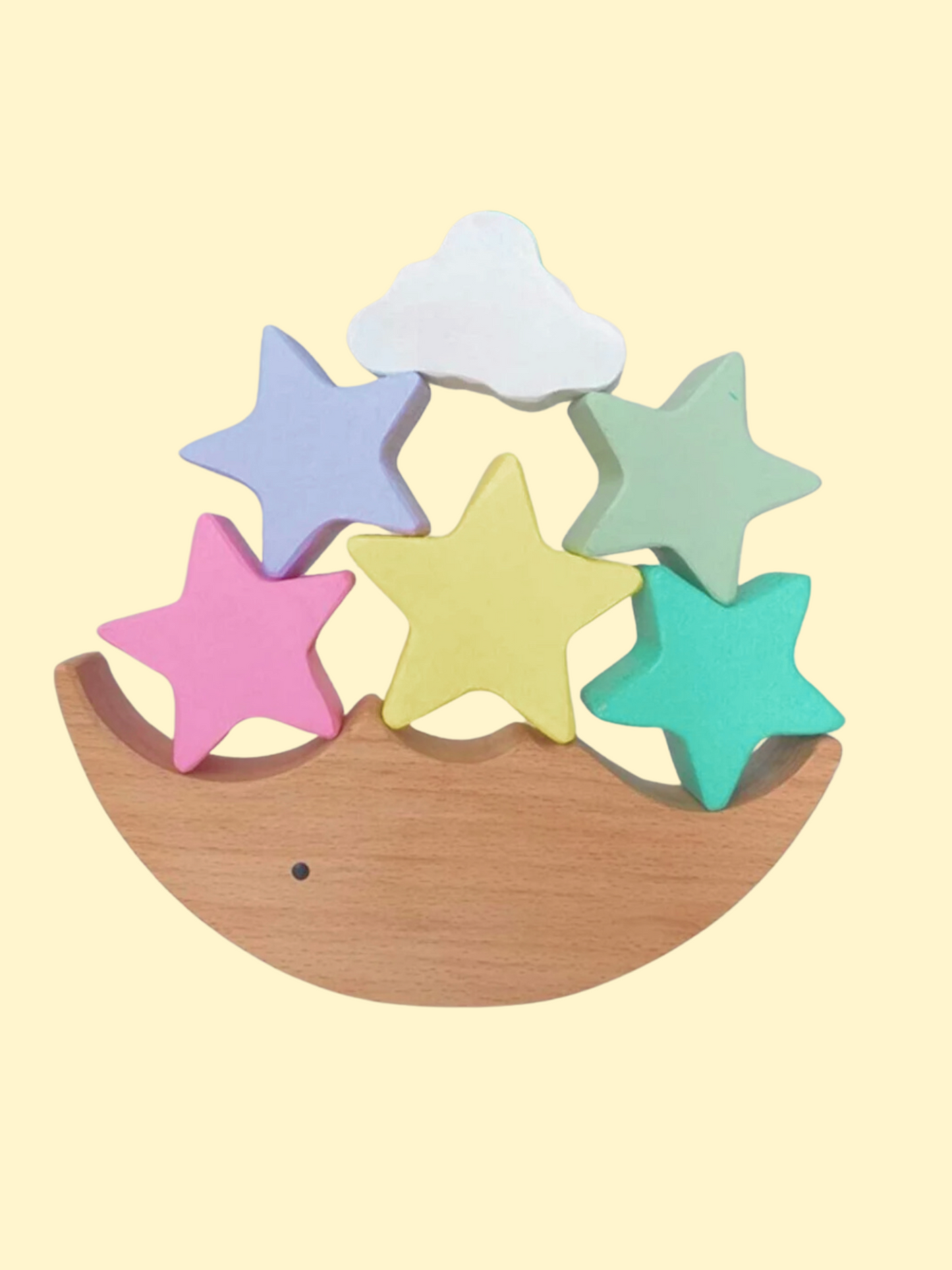 Montessori Spielzeug Mond - Stern - Wolke Balancespiel