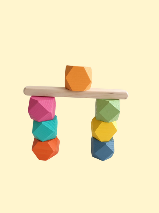 Montessori Spielzeug Türme Regenbogen 7-teilig